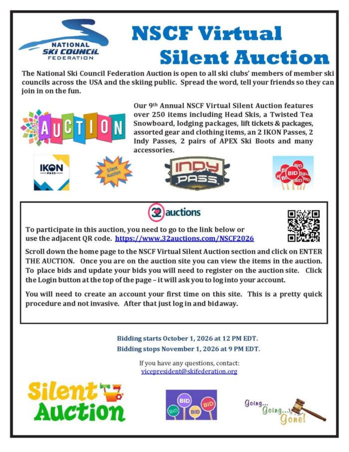 NSCF 2026 Virtual Silent Auction Flyer